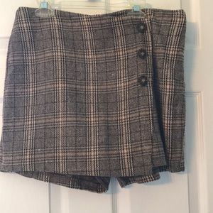 Plaid Skort